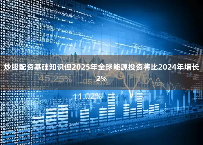 炒股配资基础知识但2025年全球能源投资将比2024年增长2%